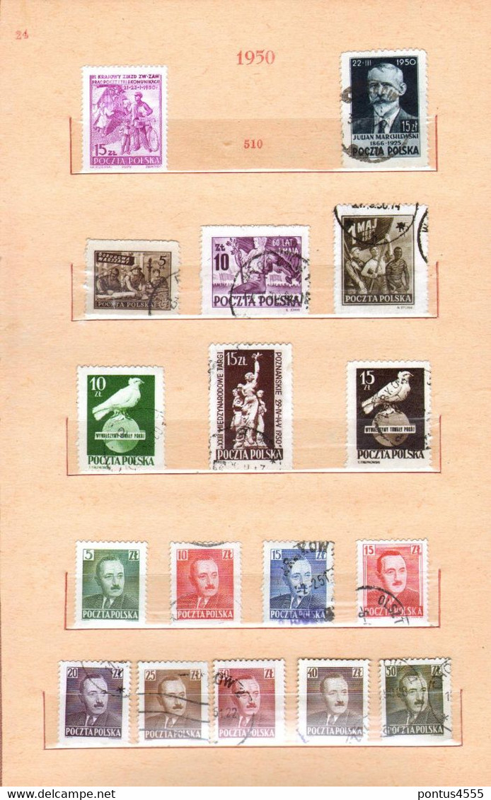 Poland collection 1944-1950  used + MNH