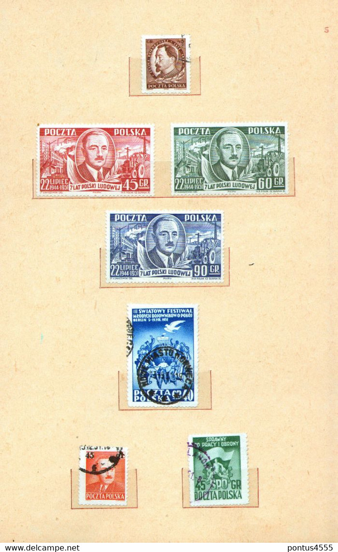 Poland Collection 1951-1955  Used + MNH - Ganze Jahrgänge