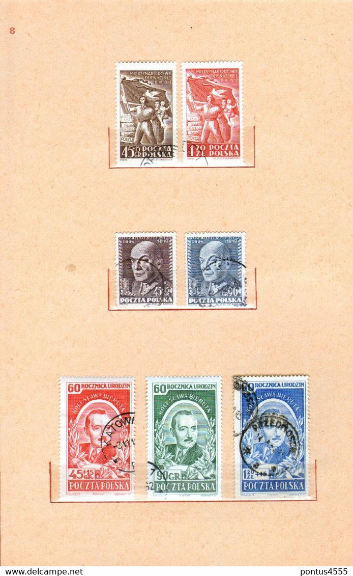 Poland collection 1951-1955  used + MNH