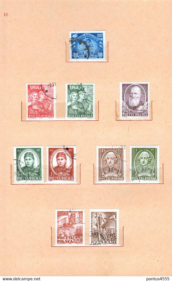 Poland collection 1951-1955  used + MNH