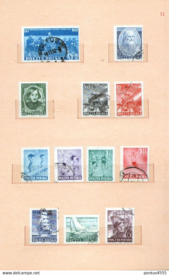 Poland collection 1951-1955  used + MNH