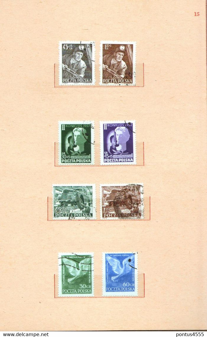 Poland collection 1951-1955  used + MNH