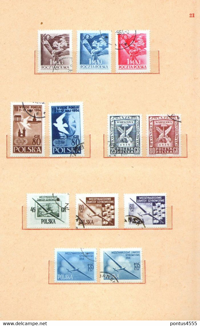 Poland collection 1951-1955  used + MNH