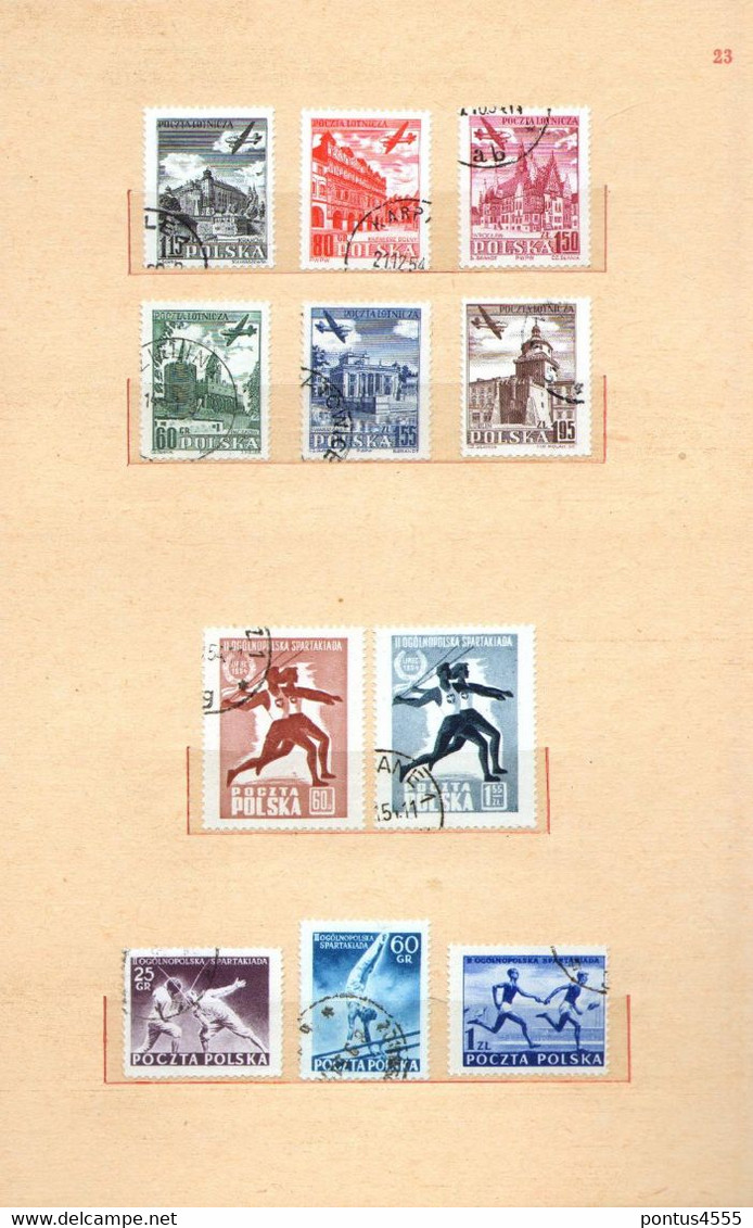 Poland collection 1951-1955  used + MNH