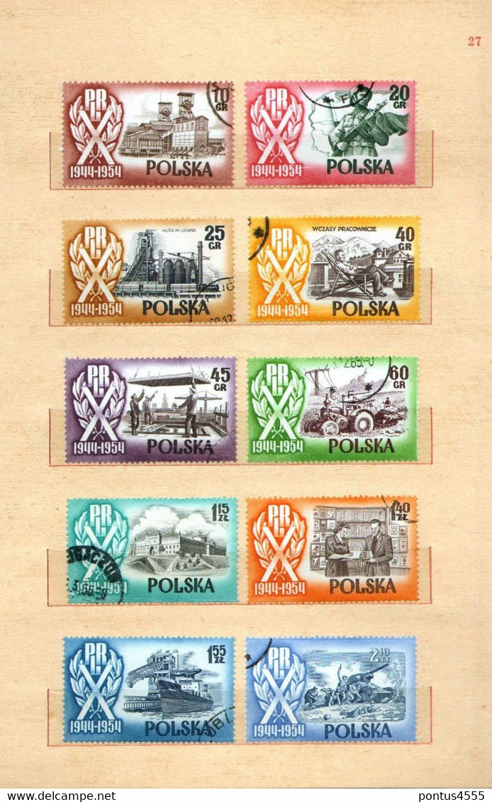 Poland collection 1951-1955  used + MNH