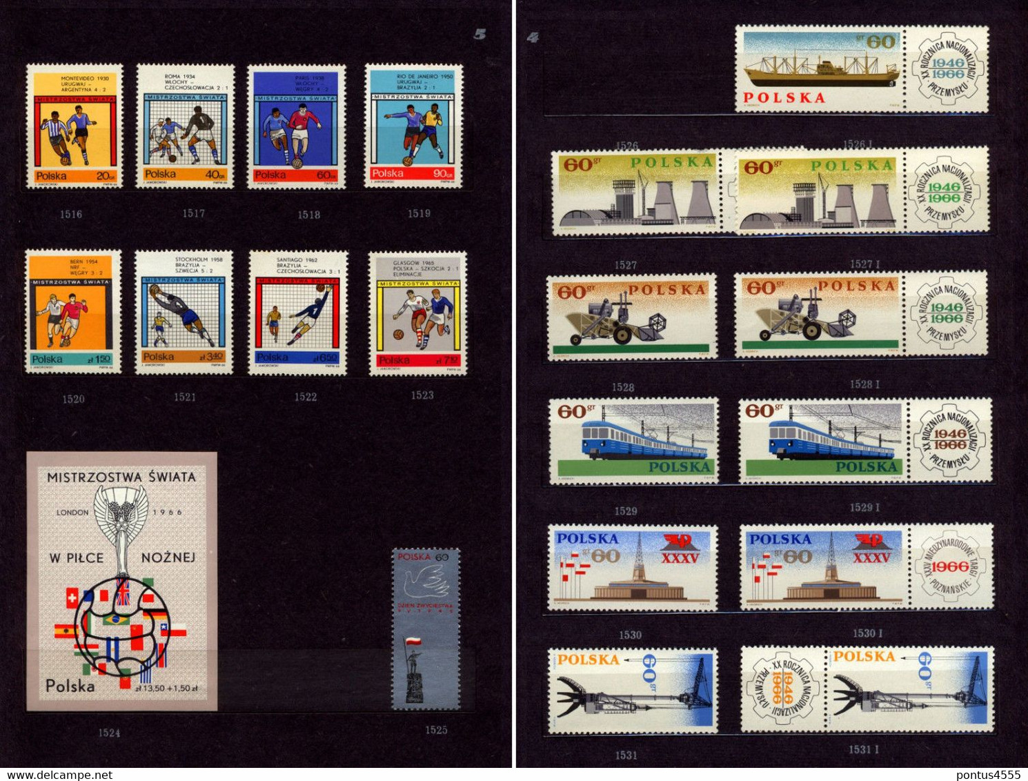 Poland Collection 1966 MNH - Full Years