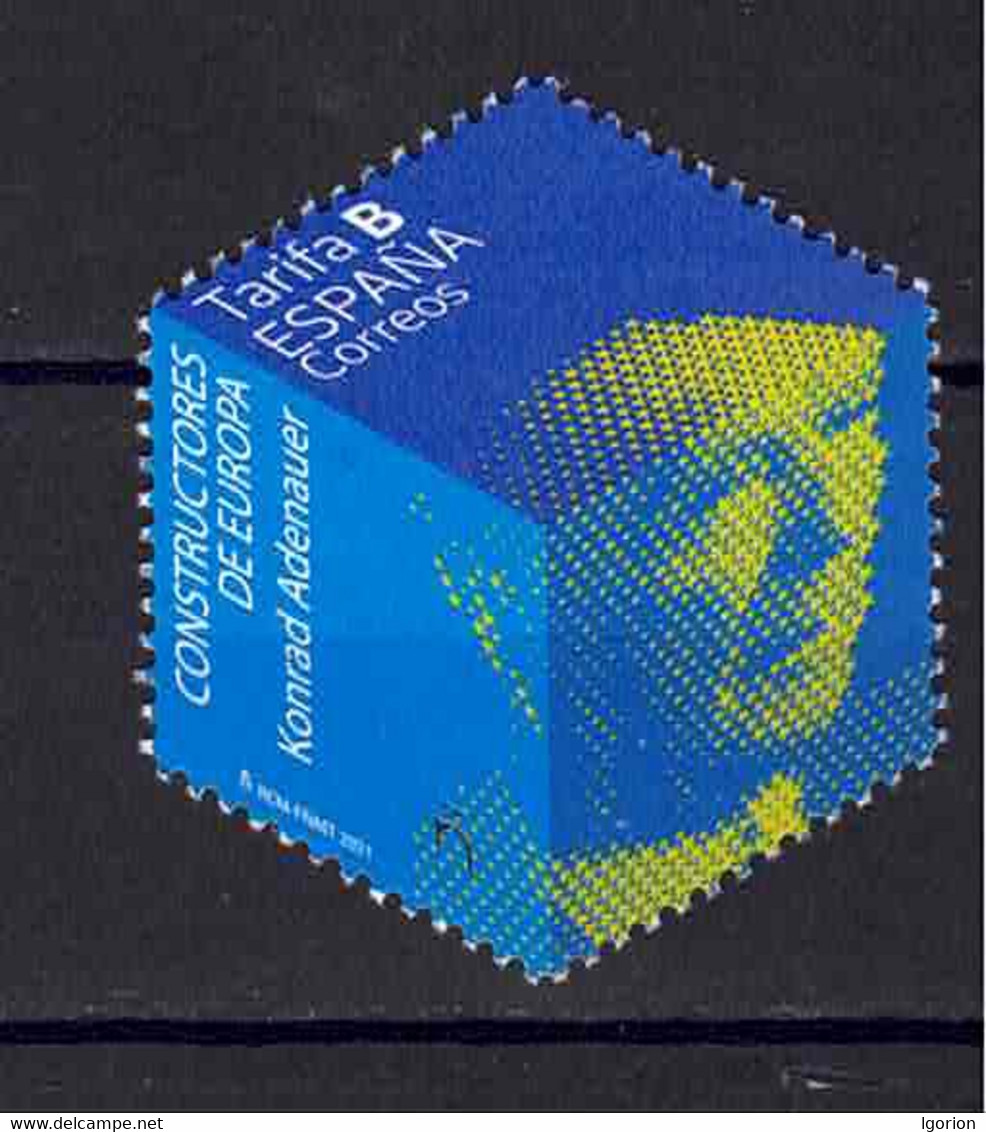 ESPAÑA 2021 ** MNH ED. 5492 CONSTRUCTORES DE EUROPA. KONRAD ADENAUER - Unused Stamps