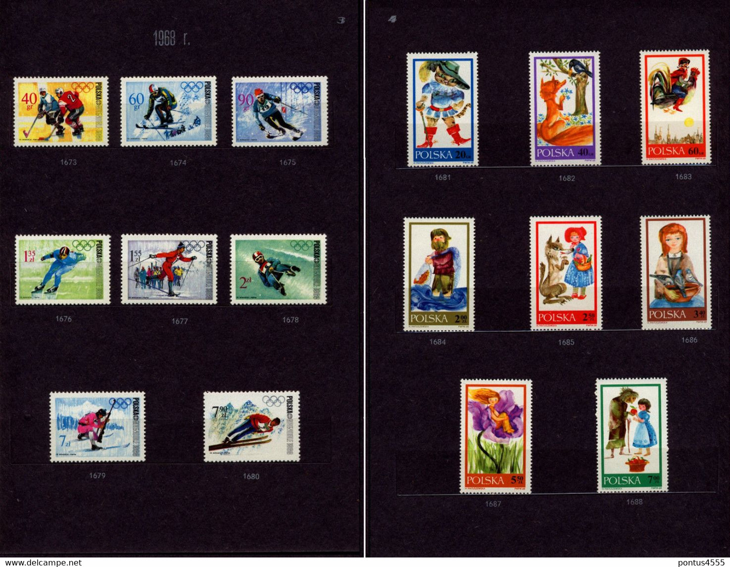 Poland Collection 1968 MNH - Années Complètes