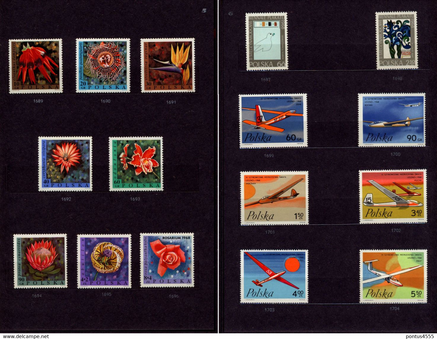 Poland Collection 1968 MNH - Full Years