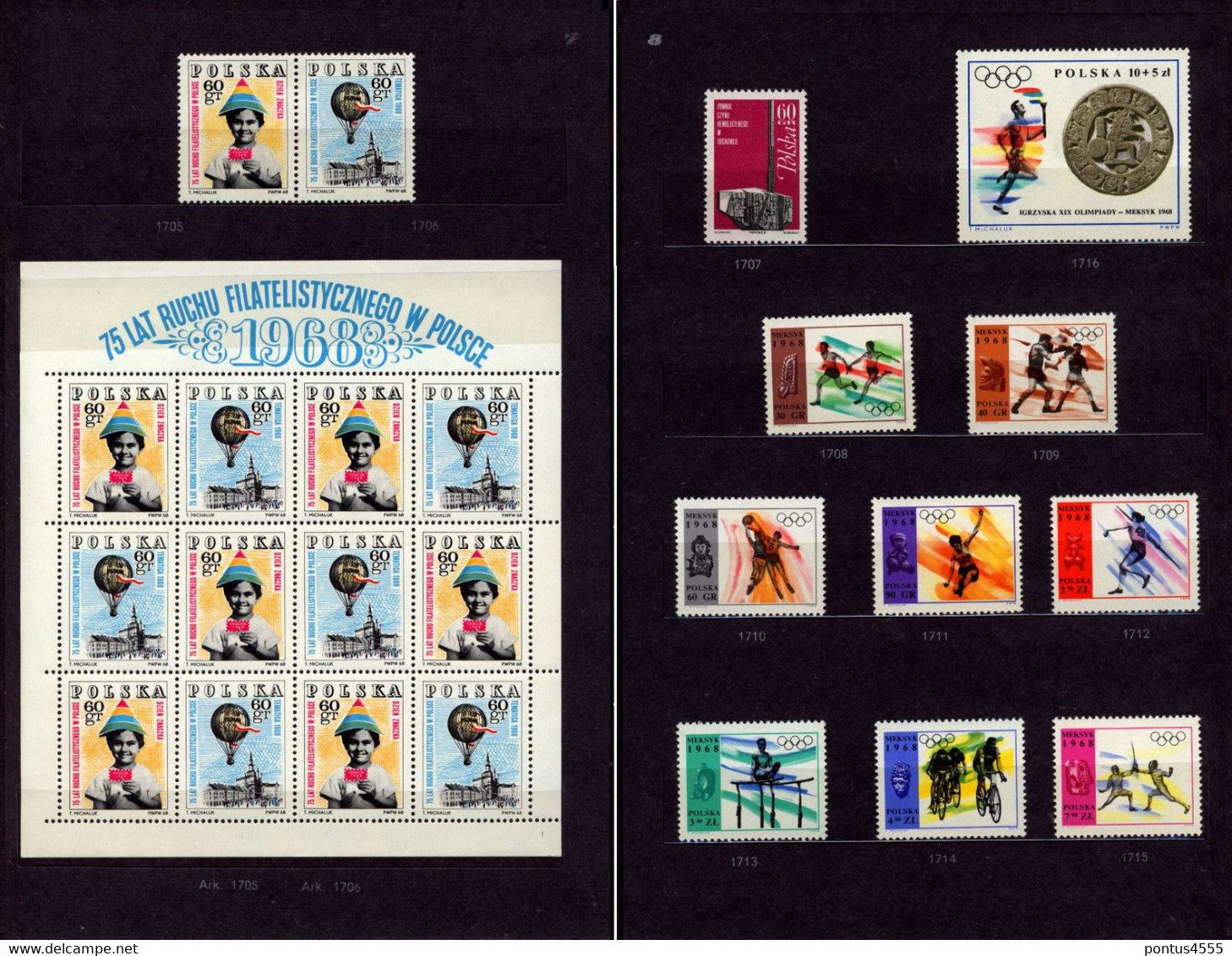 Poland Collection 1968 MNH - Années Complètes