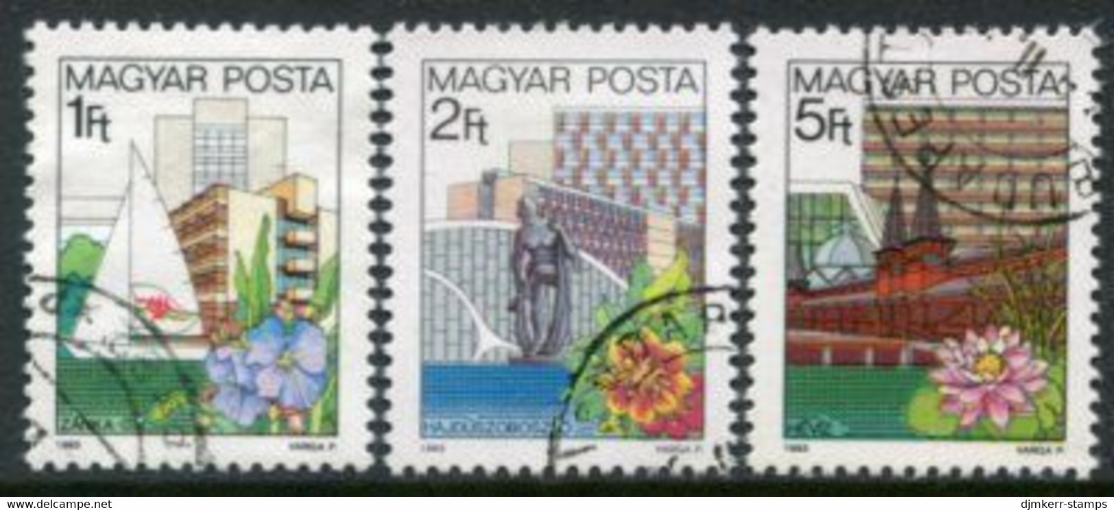 HUNGARY 1983 Holiday Resorts Used  Michel 3647-49 - Usati