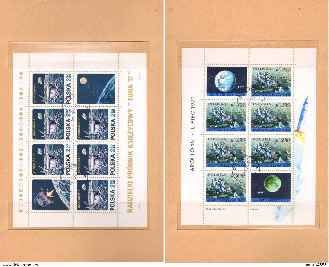 Poland collection 1970-1971 CTO+MNH