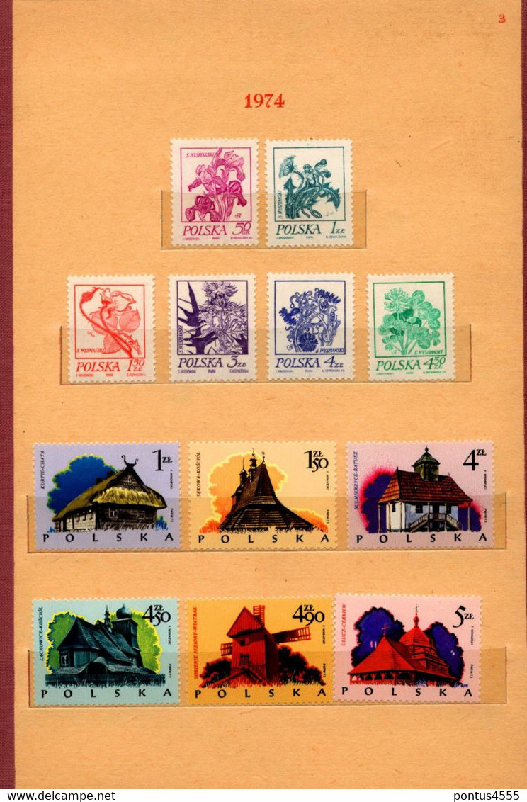 Poland Collection 1974-1975 MNH - Full Years