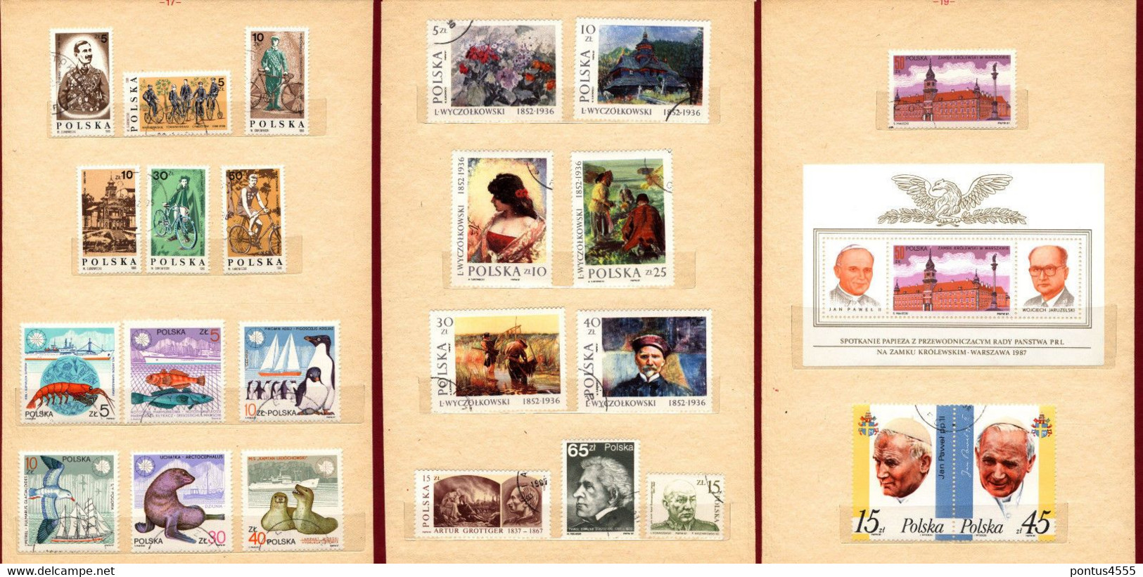 Poland collection 1985-1987  CTO + BL88 MNH