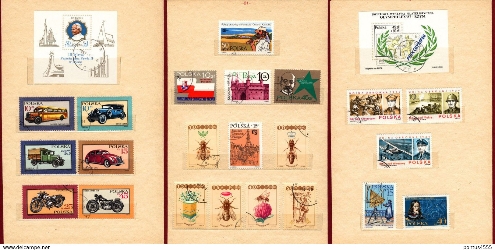 Poland collection 1985-1987  CTO + BL88 MNH