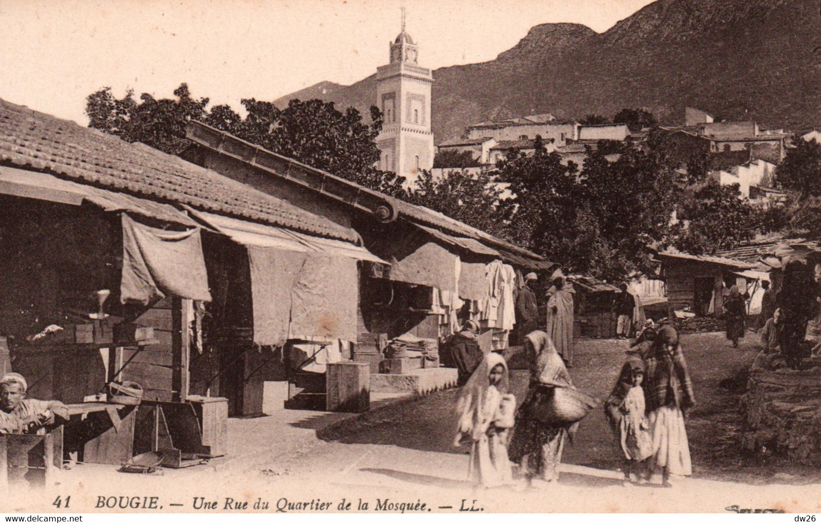 Bougie (Bejaia, Algérie) Une Rue Du Quartier De La Mosquée - Carte LL N° 41 Non Circulée - Other & Unclassified