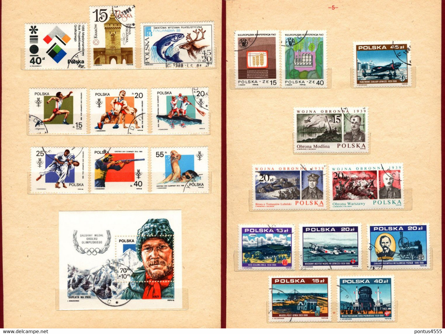 Poland Collection 1988-1989 CTO+MNH - Années Complètes