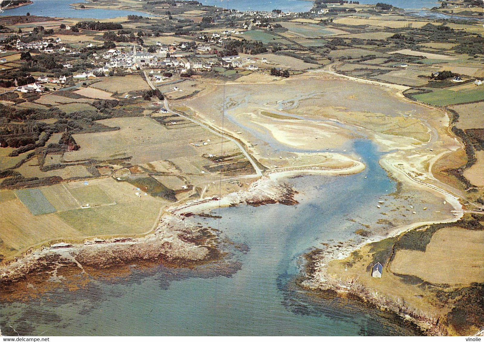 PIE.21-T.PL-1216 : VUE AERIENNE ARZON PLAGE DE CROISITY - Arzon