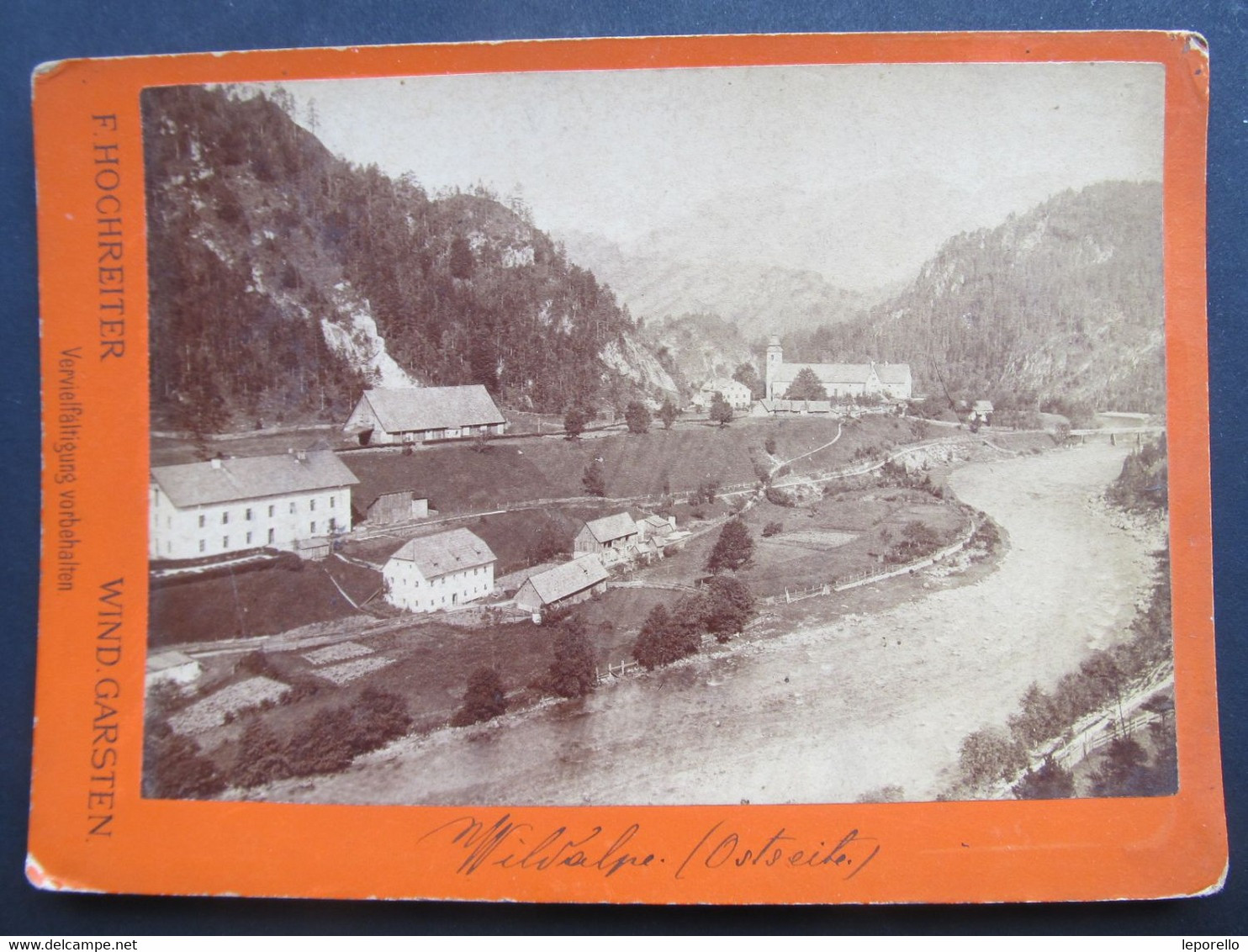 AK Weildalpe B. Liezen Kabinettphoto 16x12cm Um 1895  ////  D*49840 - Wildalpen