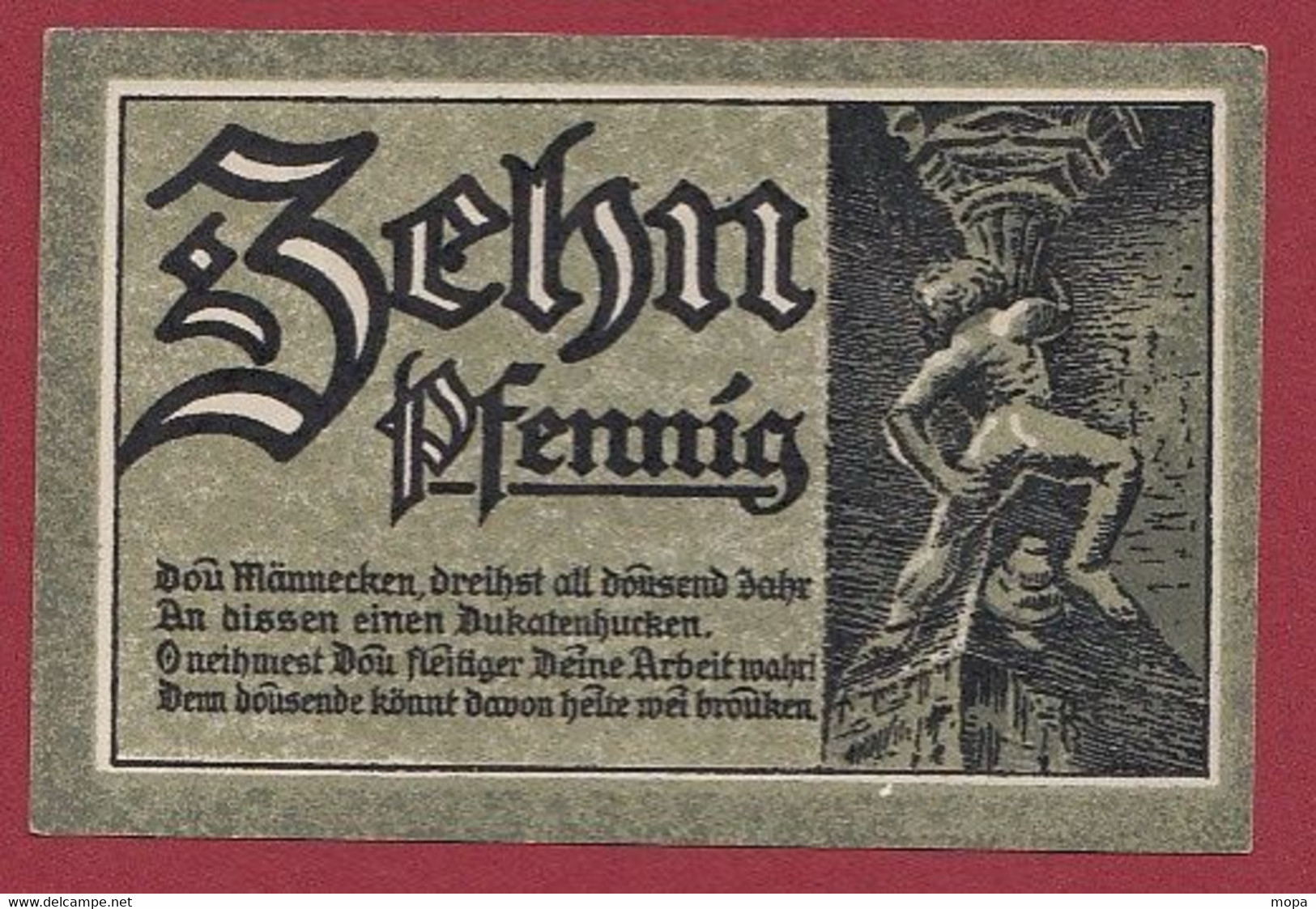 Allemagne 1 Notgeld  De 10 Pf Stadt  Goslar Am Harz  (RARE) Dans L 'état   Lot N °226 - Verzamelingen