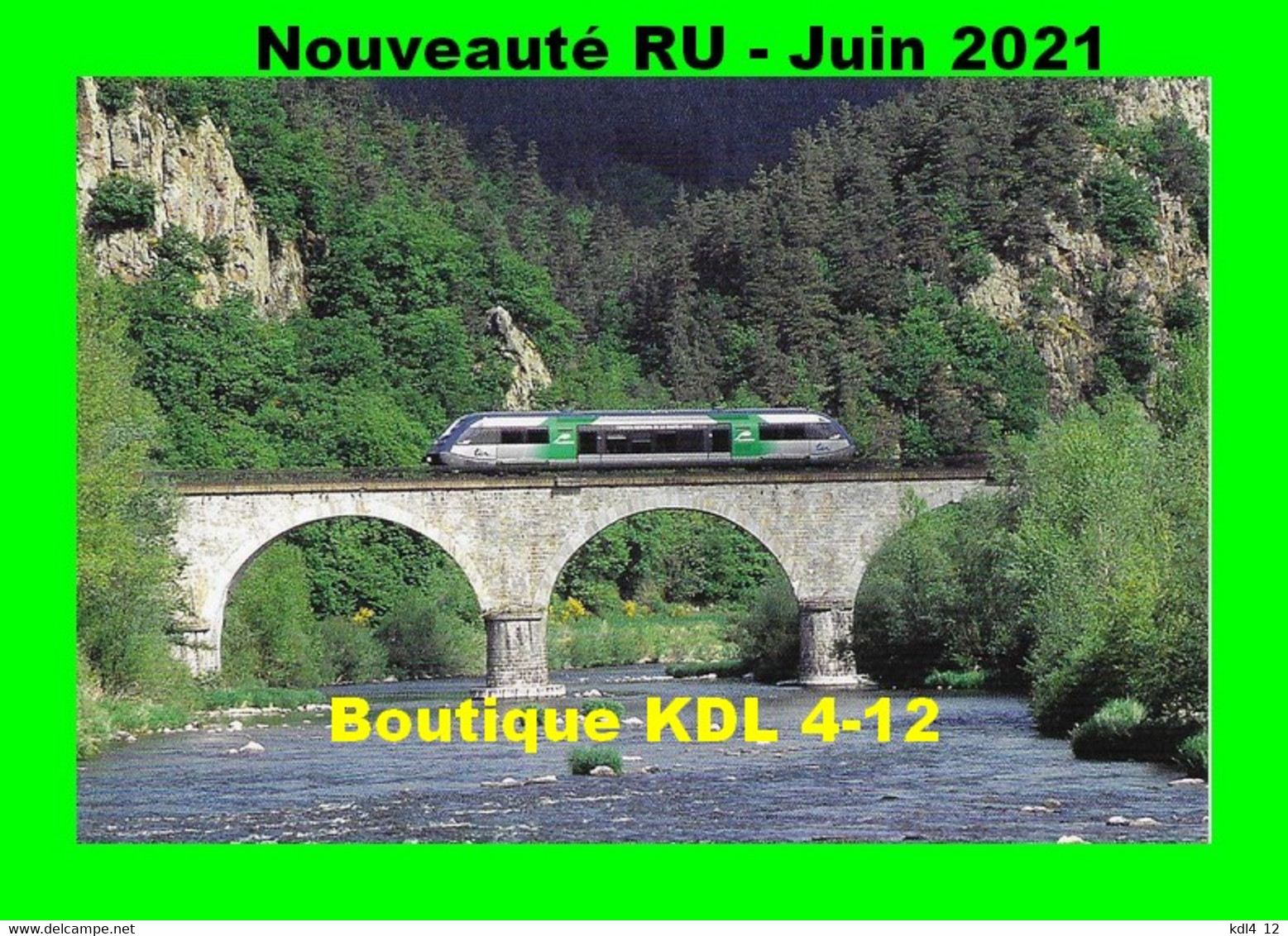 RU 1902 - Autorail X 73500 Franchissant La Loire à RETOURNAC - Haute Loire - SNCF - Retournac