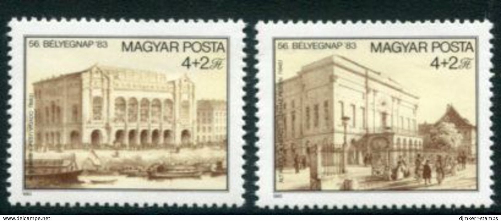 HUNGARY 1983 Stamp Day MNH / **.  Michel  3632-33 - Ungebraucht
