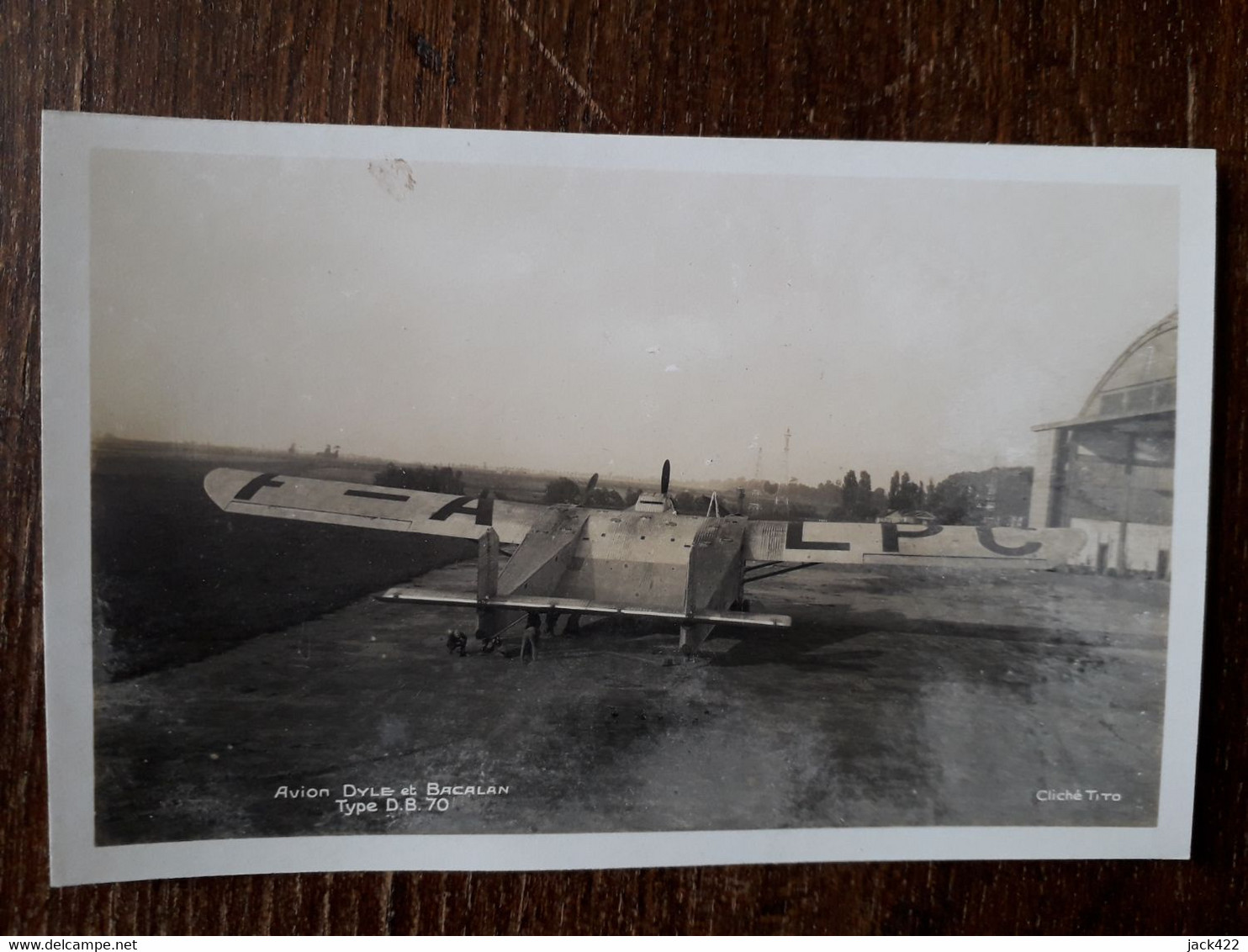 L35/1070 Avion Dyle Et Bacalan - Type D. B. 70 - 1919-1938: Entre Guerres