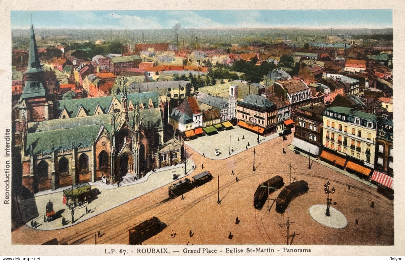 Roubaix - Grand Place - Panorama - Tramway Tram - Roubaix