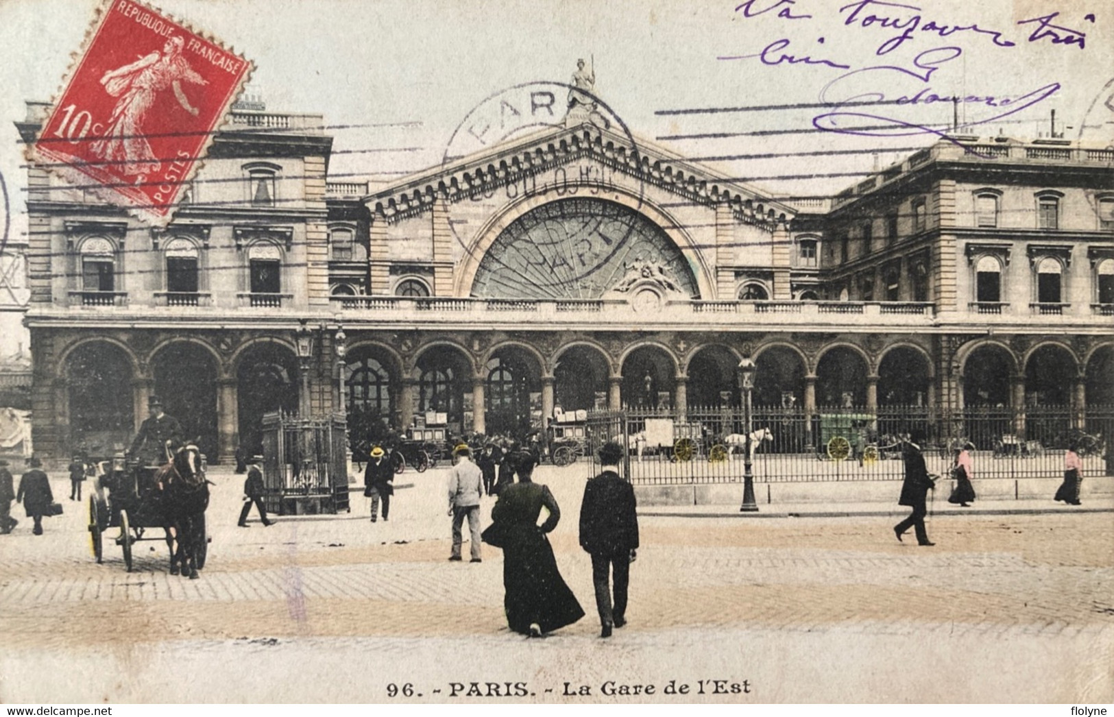 Paris - 10ème - La Gare De L’est - Le Parvis - Attelage - Pariser Métro, Bahnhöfe