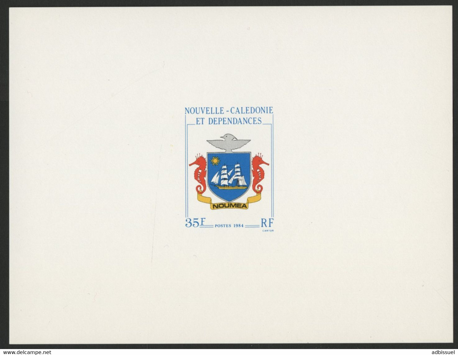 N° 486 EPREUVE DE LUXE Du 35 Fr "Blasons". TB - Imperforates, Proofs & Errors