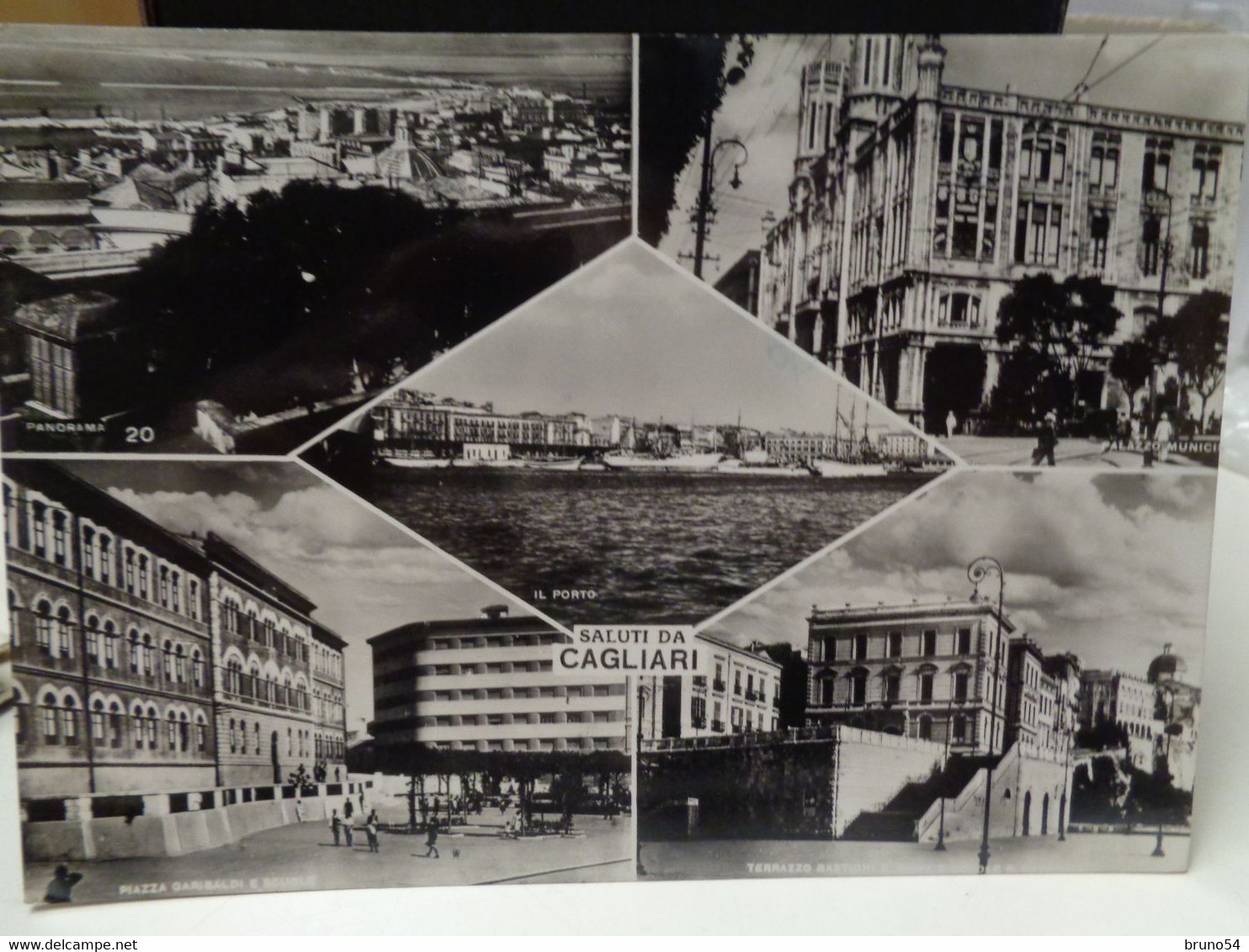 2 Cartoline Cagliari, Saluti Da E Viale Poetto Anni 50 - Cagliari