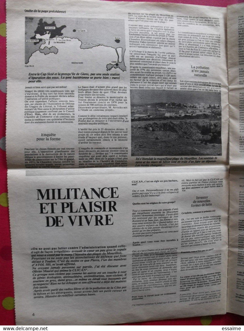 La Gueule Ouverte. Combat non-violent hebdo d'écologie politique. n° 224 de 1978. cabu petit-roulet
