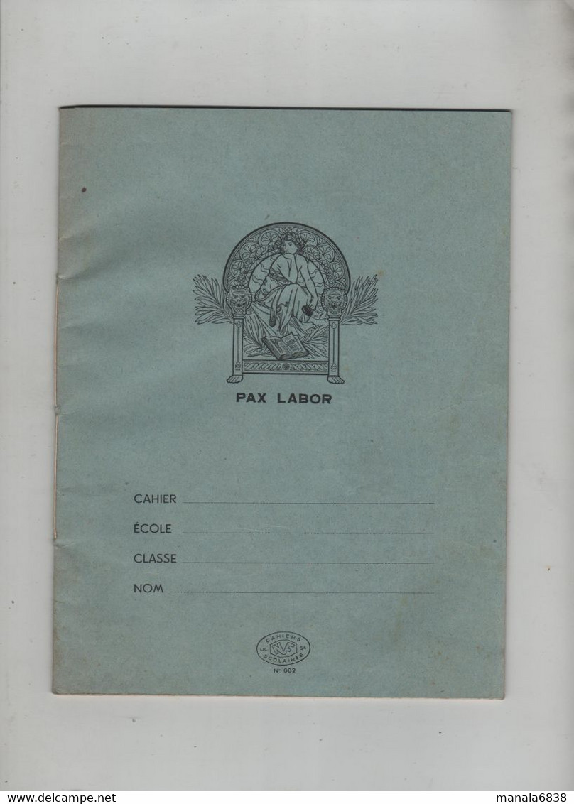 Cahier Pax Labor Renardat 1957 Cahier Du Jour - Non Classés