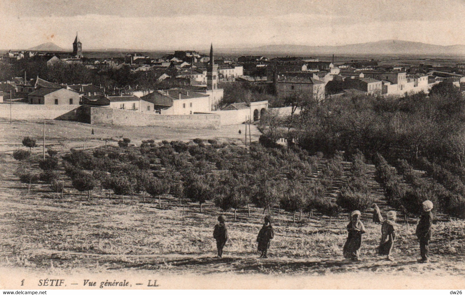 Sétif (Algérie) Vue Générale De La Ville - Carte LL  N° 1 - Setif