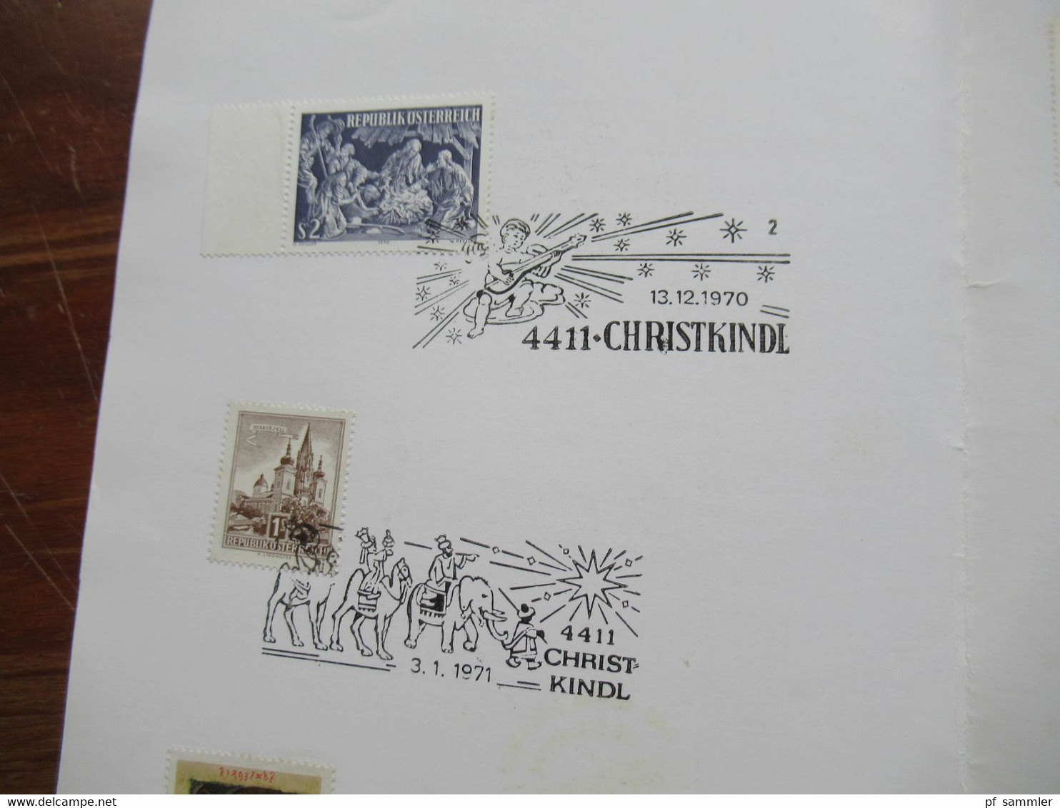 Österreich 1963 - 1993 Christkindl Belege mit verschiedenen Stempeln und etlichen Leitzetteln Über Christkindl 57 Belege