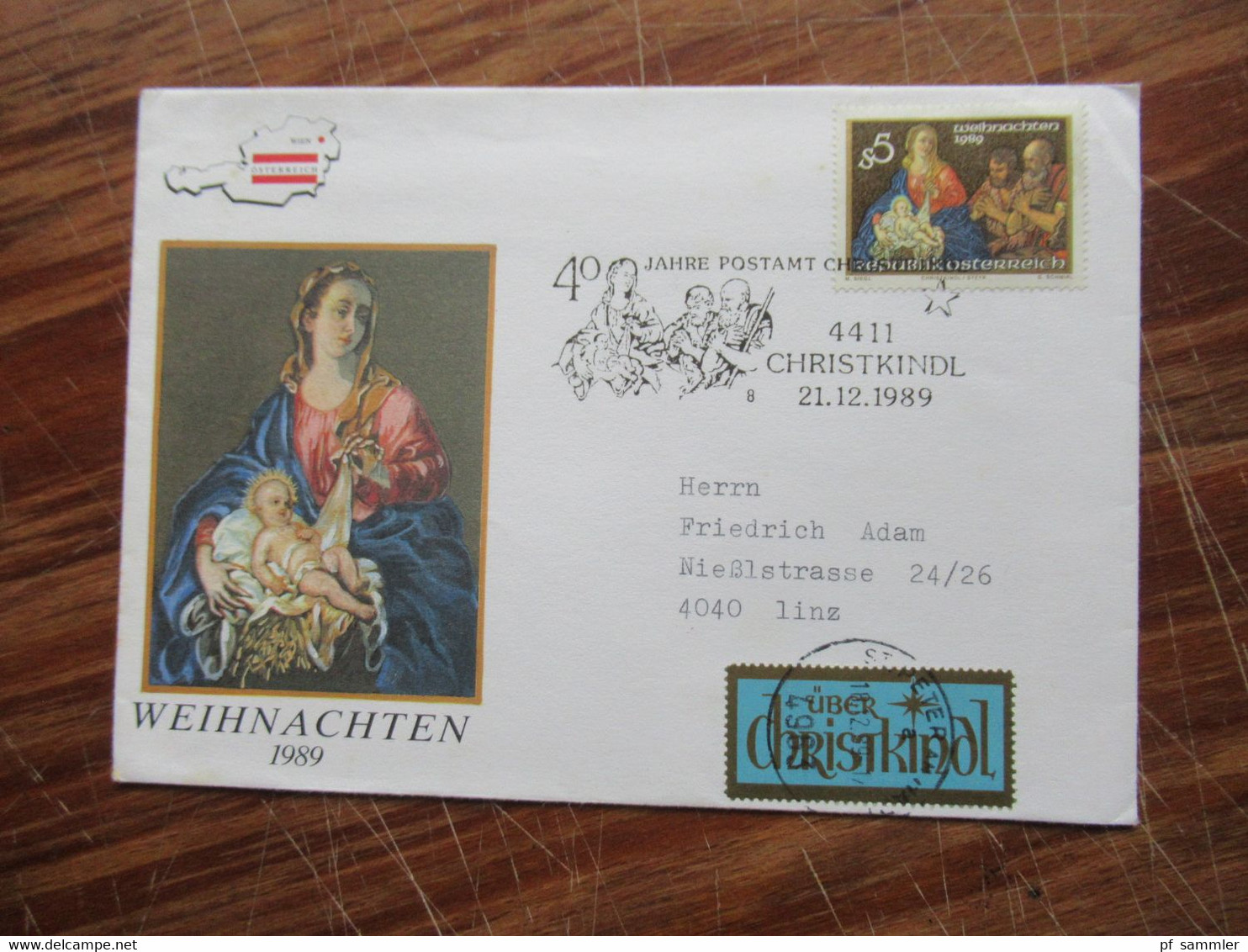 Österreich 1963 - 1993 Christkindl Belege mit verschiedenen Stempeln und etlichen Leitzetteln Über Christkindl 57 Belege