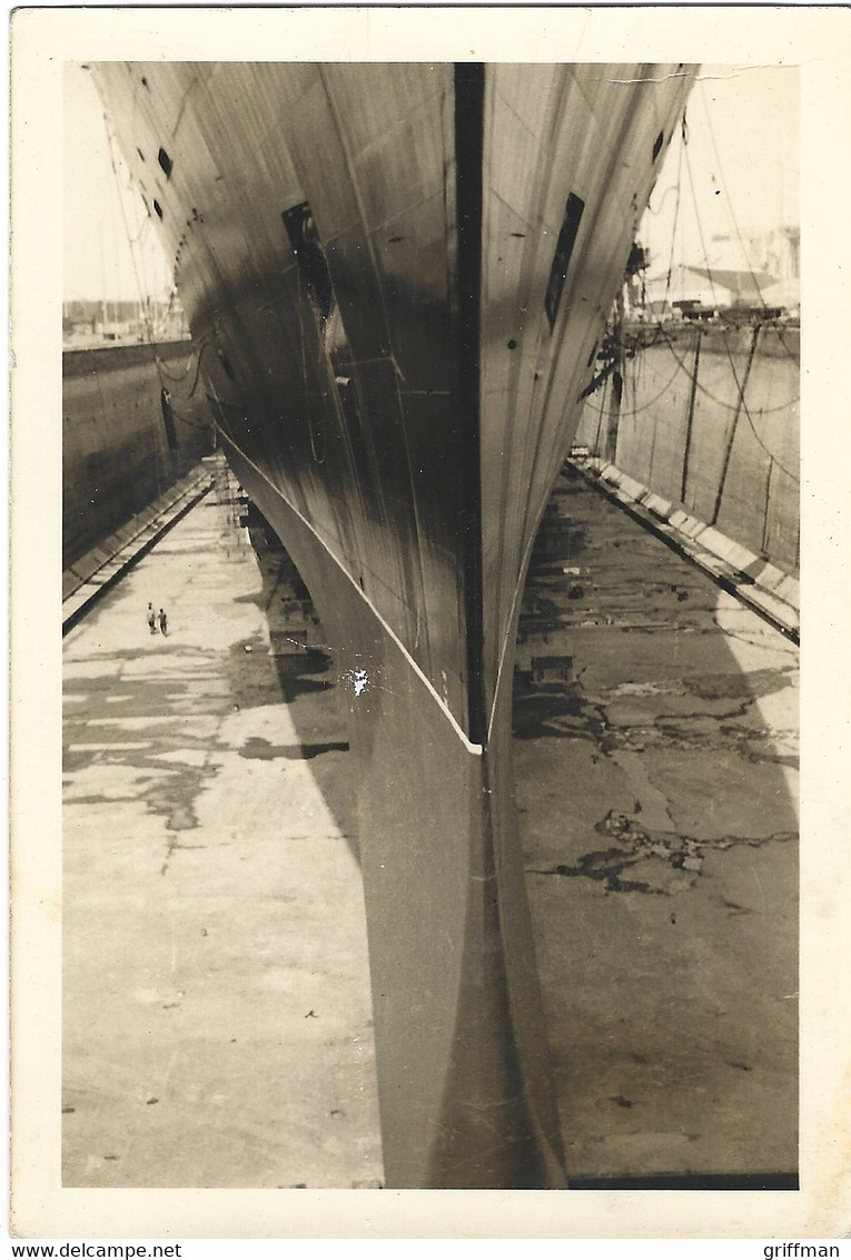 PAQUEBOT "FRANCE" EN CALE SECHE PHOTO 9X13 - Boats