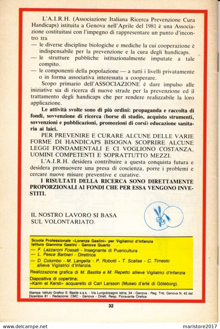 Diagnosi E Terapia - Gli Incidenti Domestici Dei Bambini-Statistiche Cause Rimedi (Vigilatrici Infanzia Gaslini-ComuneGE - Casa E Cucina