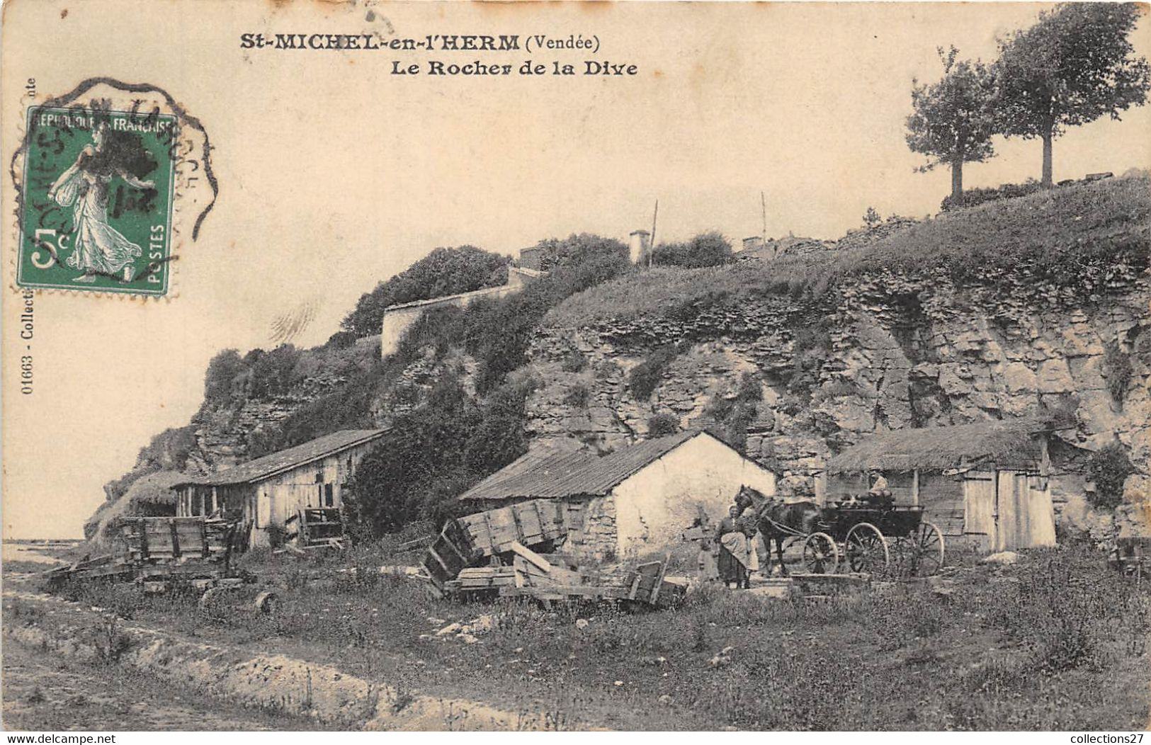 85-SAINT-MICHEL-EN-L'HERM- LE ROCHER DE LA DIVE - Saint Michel En L'Herm