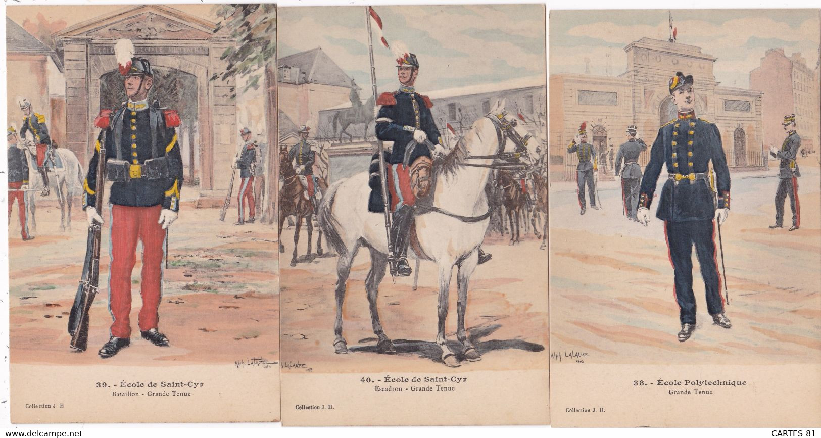 LOT/002.........3 CPA ILLUSTRATIONS MILITAIRES - 5 - 99 Postcards