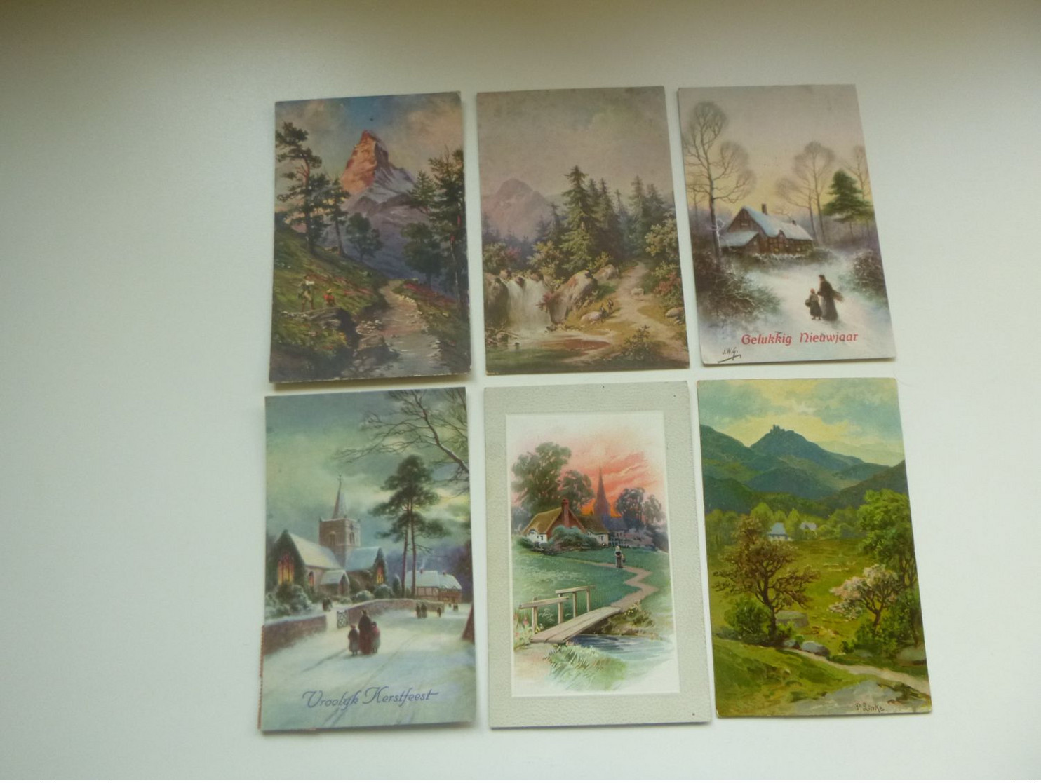 Beau Lot De 60 Cartes Postales De Fantaisie Paysage   Mooi Lot Van 60 Postkaarten Fantasie Landschap - 60 Scans - 5 - 99 Postcards