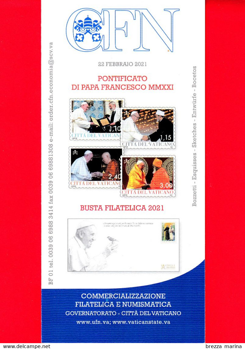 Nuovo - VATICANO - 2021 - Bollettino Ufficiale - Pontificato Papa Francesco MMXXI - BF 01 - Storia Postale
