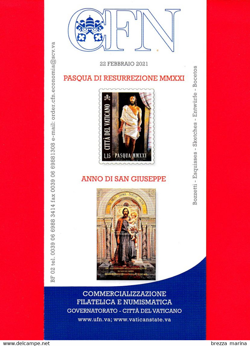 Nuovo - VATICANO - 2021 - Bollettino Ufficiale - Pasqua - Anno Di San Giuseppe - BF 02 - Covers & Documents