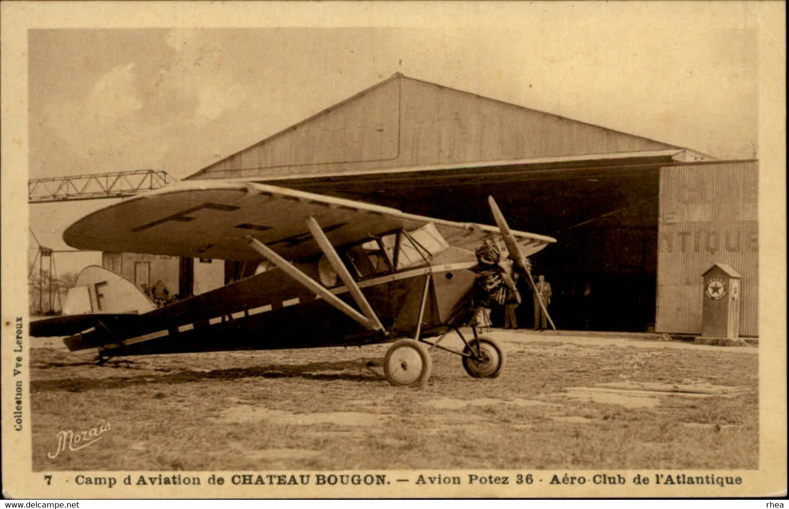 44 - BOUGUENAIS - Chateau-Bougon - Aérodrome - Aéroport - Avion Potez 36 - Aéro-club - Bouguenais