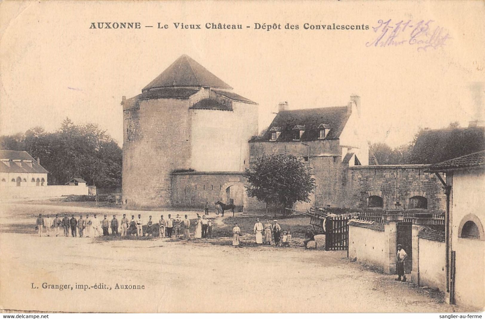 CPA 21 AUXONNE LE VIEUX CHATEAU DEPOT DES CONVALESCENTS - Auxonne