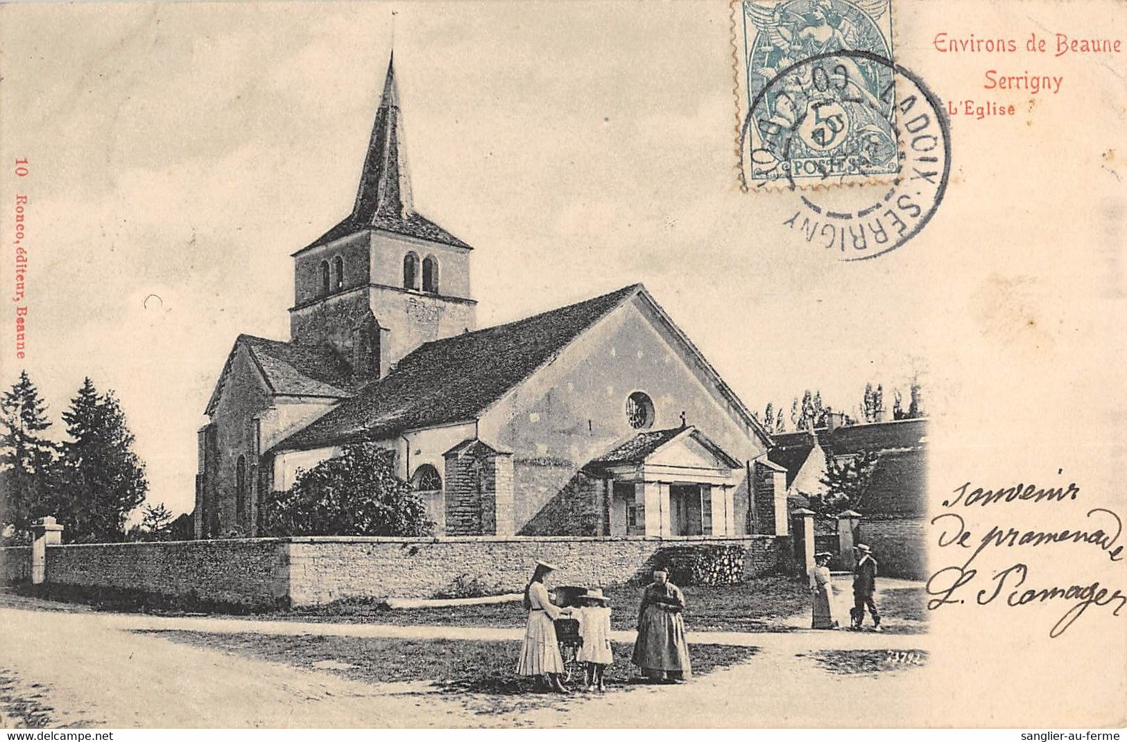 CPA 21 SERRIGNY EGLISE - Andere & Zonder Classificatie