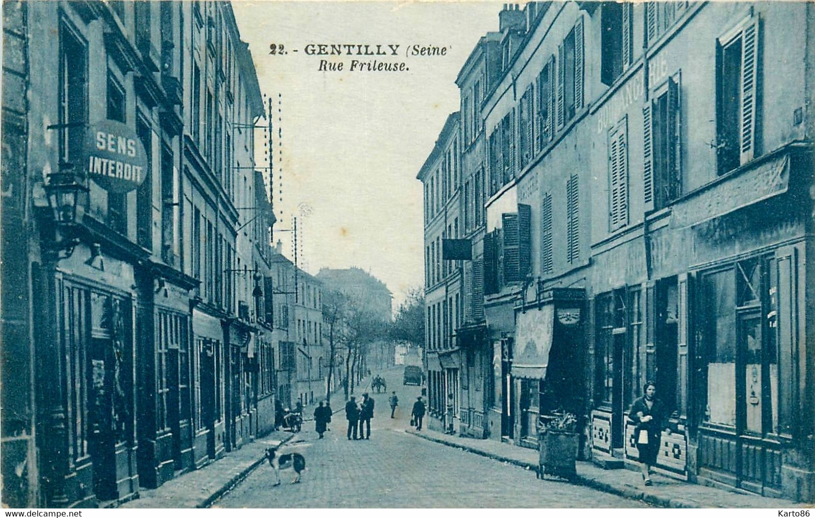 Gentilly * La Rue Frileuse * Boulangerie * Commerces Magasins - Gentilly