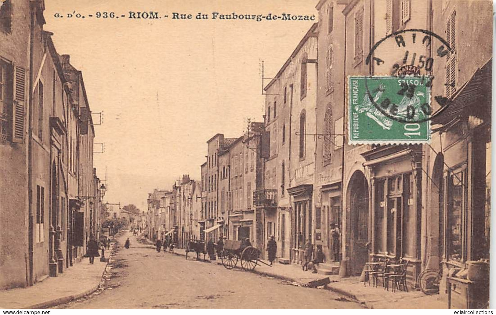 Riom      63         Rue Du Faubourg De Mozac        (voir Scan) - Riom