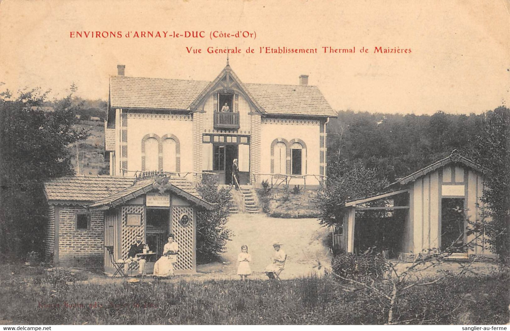 CPA 21 ENVIRONS D'ARNAY LE DUC VUE GENERALE DE L'ETABLISSEMENT THERMAL DE MAIZIERES - Sonstige & Ohne Zuordnung