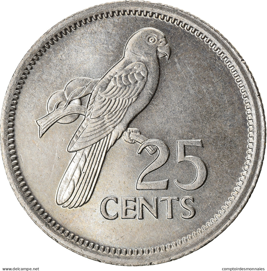 Monnaie, Seychelles, 25 Cents, 1982, British Royal Mint, SUP+, Copper-nickel - Seychellen